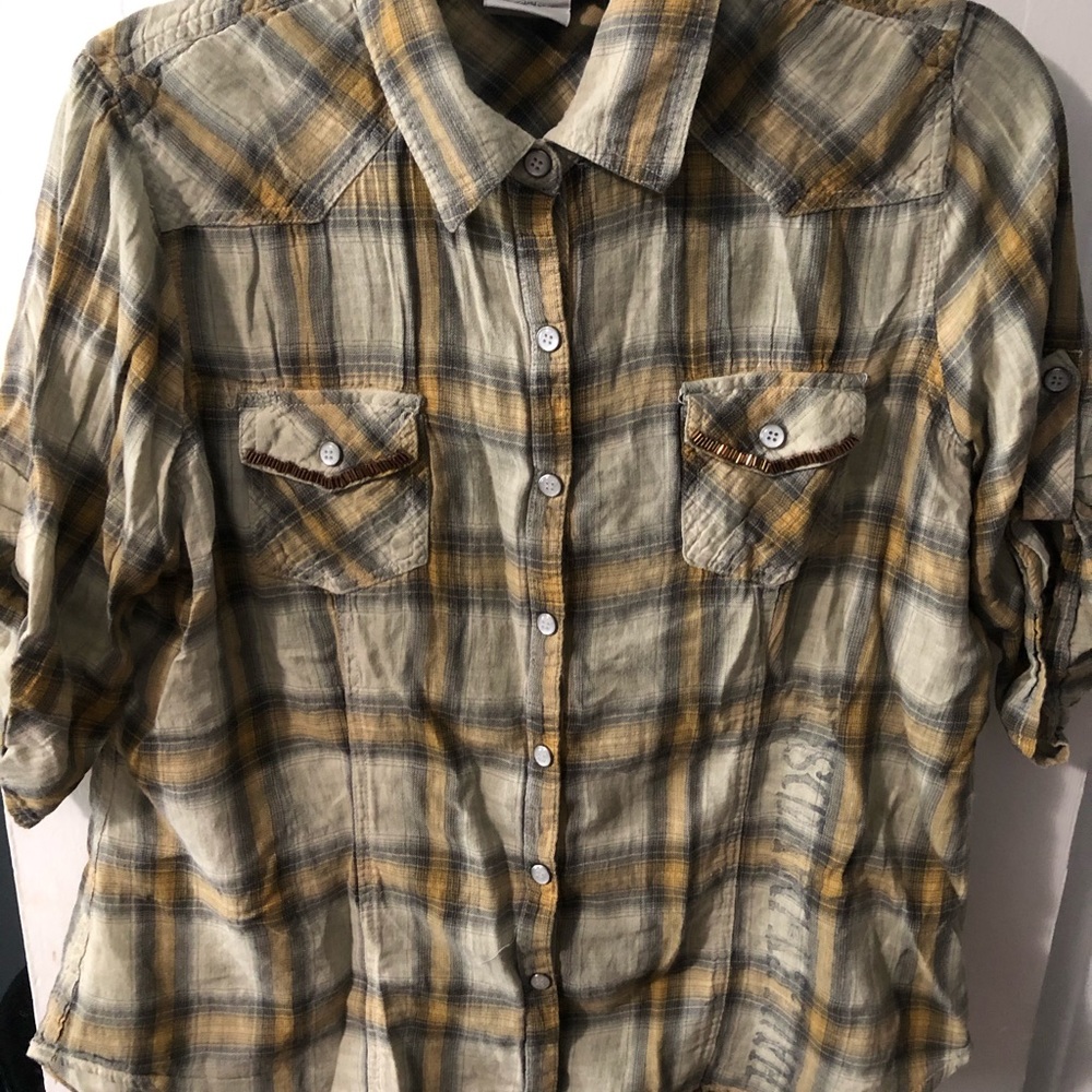 Harley Davidson short sleeve flannel